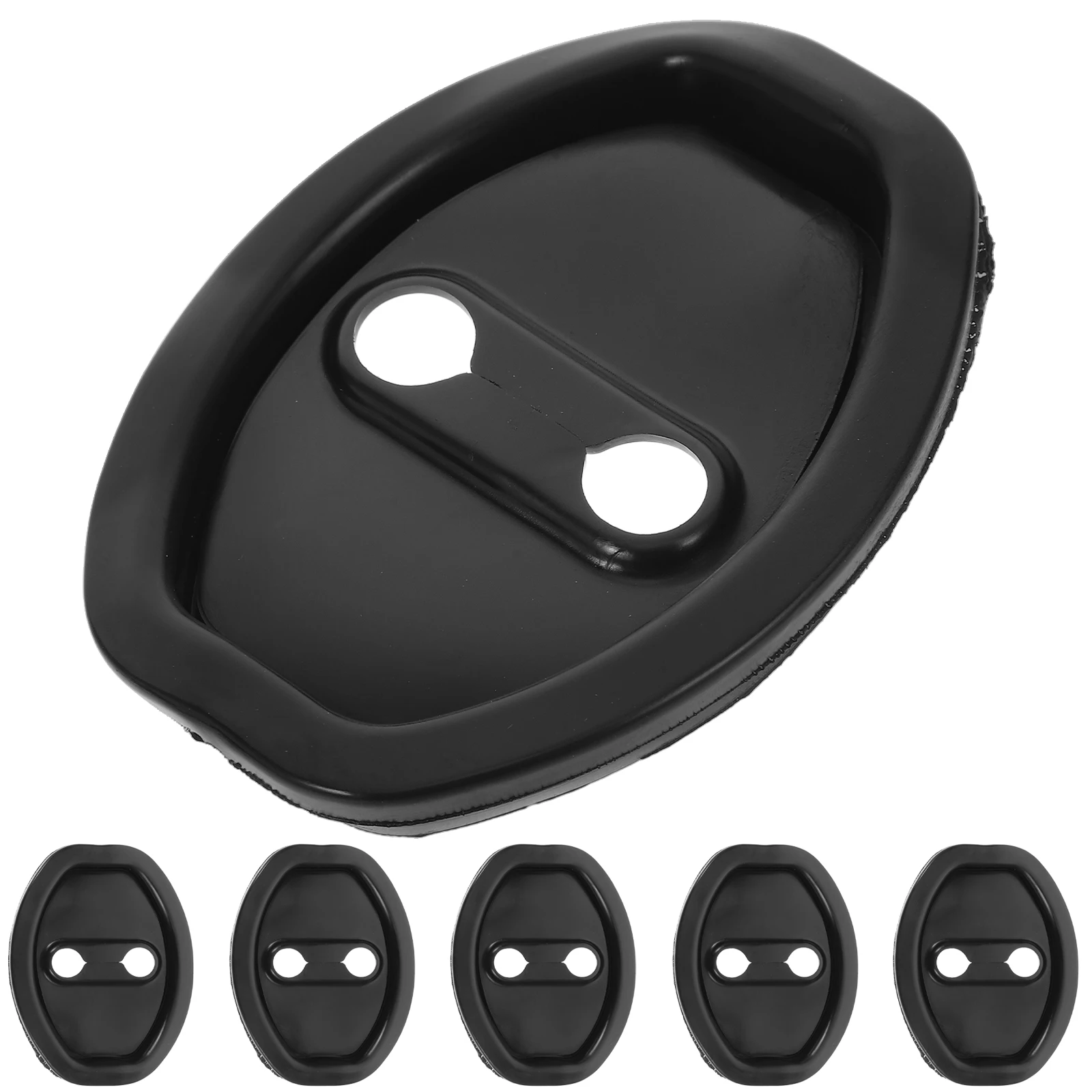 

6Pcs Car Door Lock Protective Cover Silicone Latch Guard Shock Absorption Noise Reduction Universal Door Latch Protective Cover