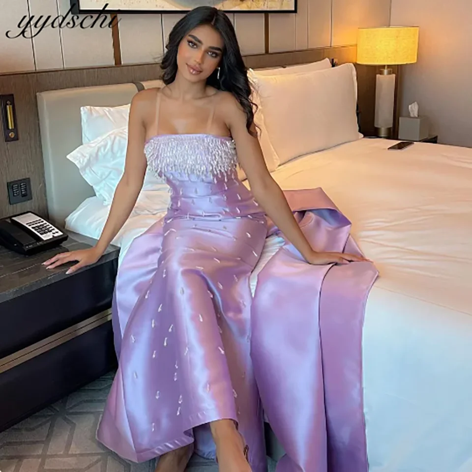 Customized Glitter Sequin Strapless Soft Satin A Line Formal Evening Wedding Dresses 2024 Backless Tulle Bridal Gowns For Women