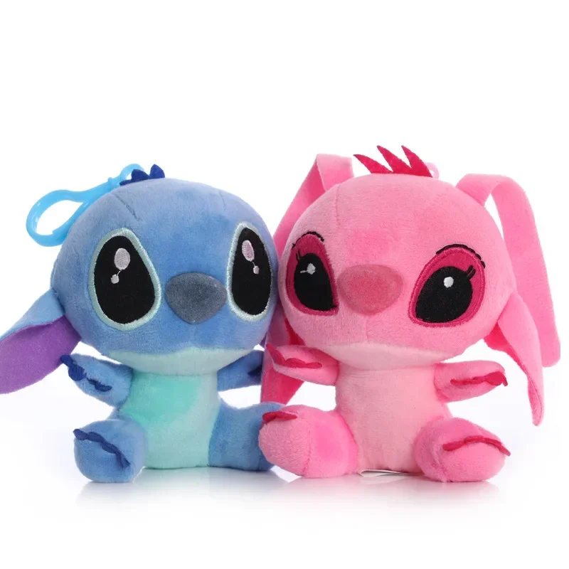 

Горячая ** 12 см Lilo Stitch Пара Стиль Kawaii Stitch Плюшевая игрушка Брелок Подвеска Кукла Аниме Мягкие плюшевые игрушки для девочек Дети Рождество! ! !