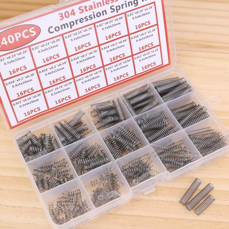 Wholesale Assortment Compression Spring Assortment Stainless Steel Torsion Springs Mechanical Repair Springs Hardware Supplies
