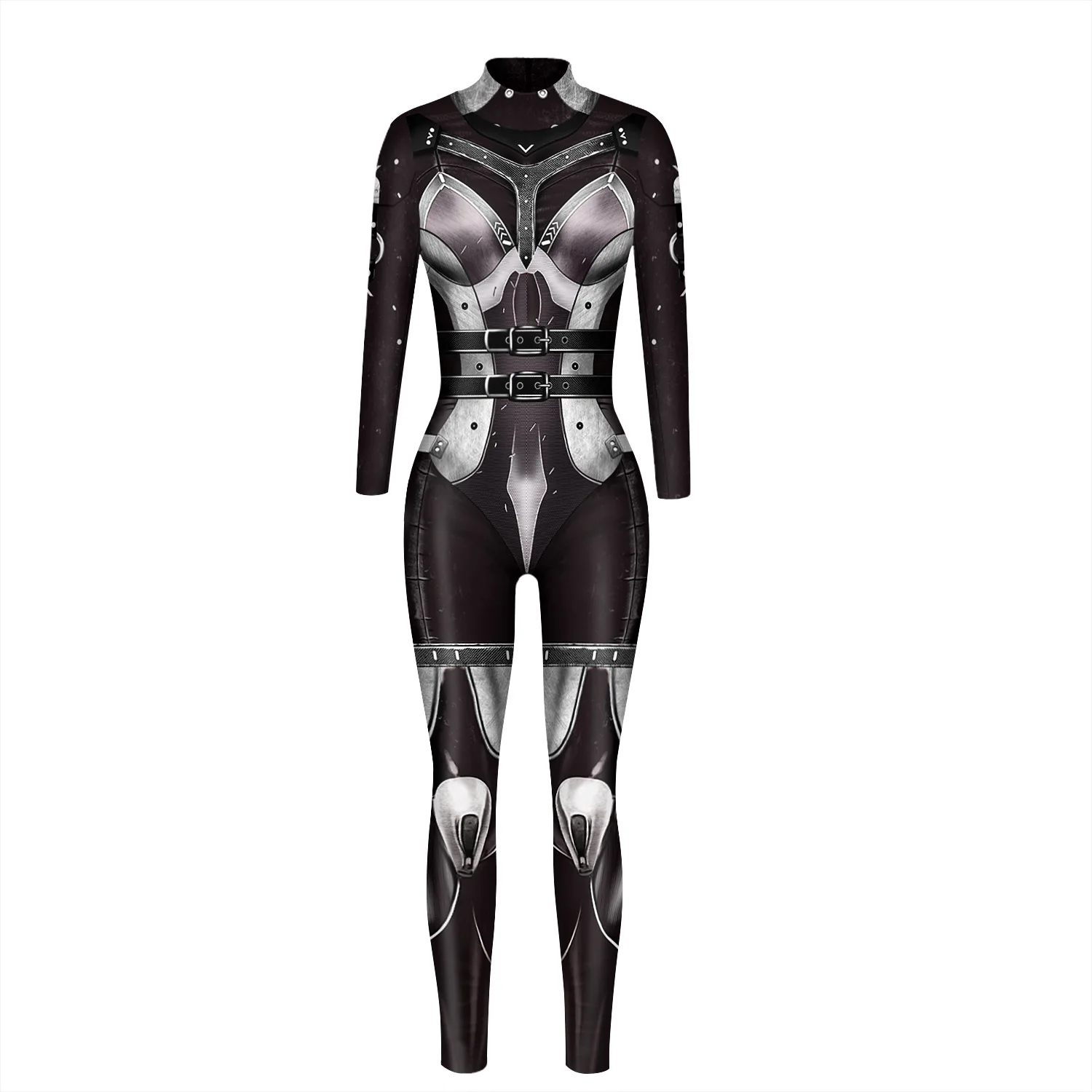 Roboter-Punk-Jumpsuit Catsuit Sexy Damen Cosplay Kostüme Zentai Karneval Halloween Bühnenauftritt Aerial Yoga Bodysuit 2026 – Detail 4