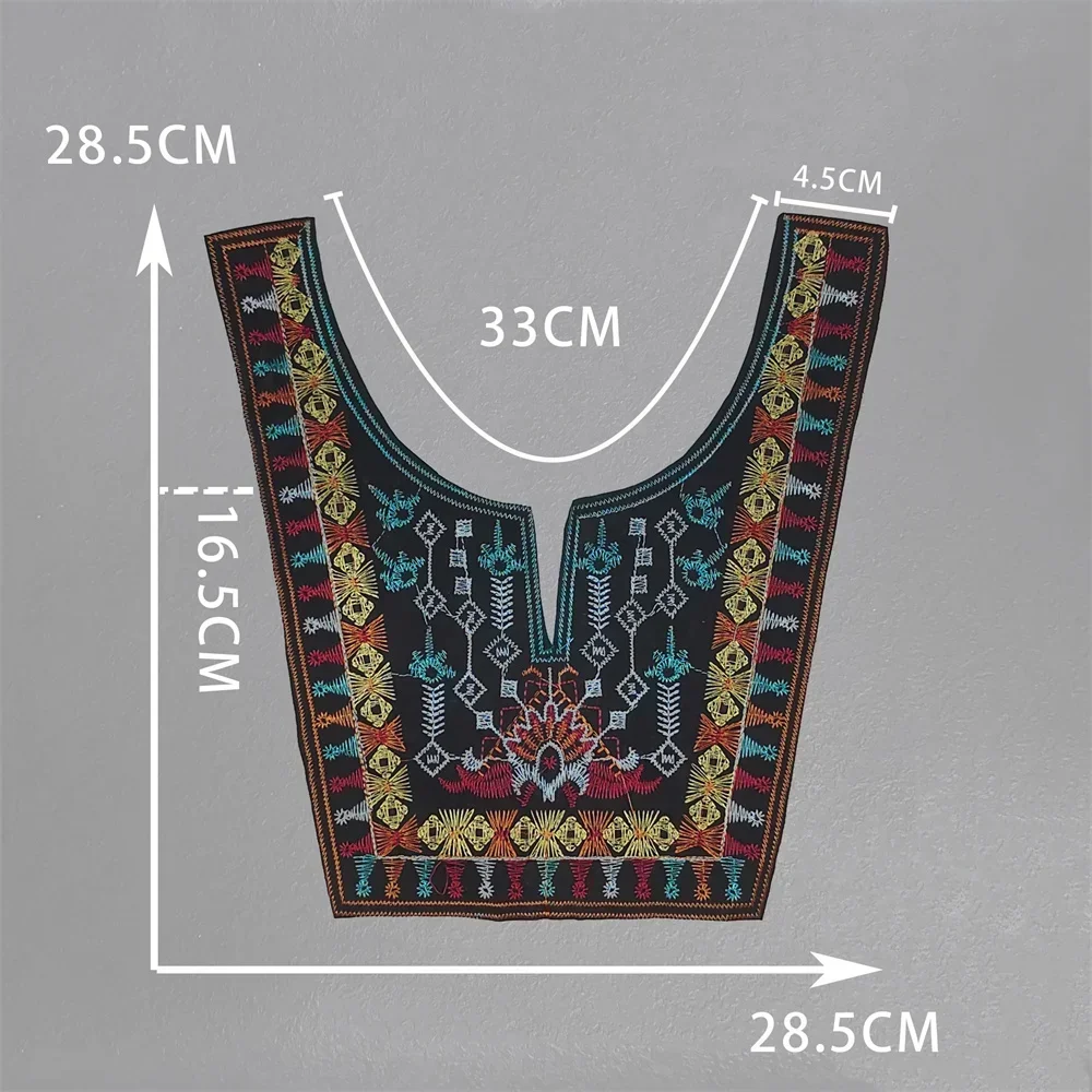 Fashion DIY Sewing Ethnic Feng Shui Soluble Embroidery Miao Embroidery Costume Clothing Clothing Accessories Accessories Decorat