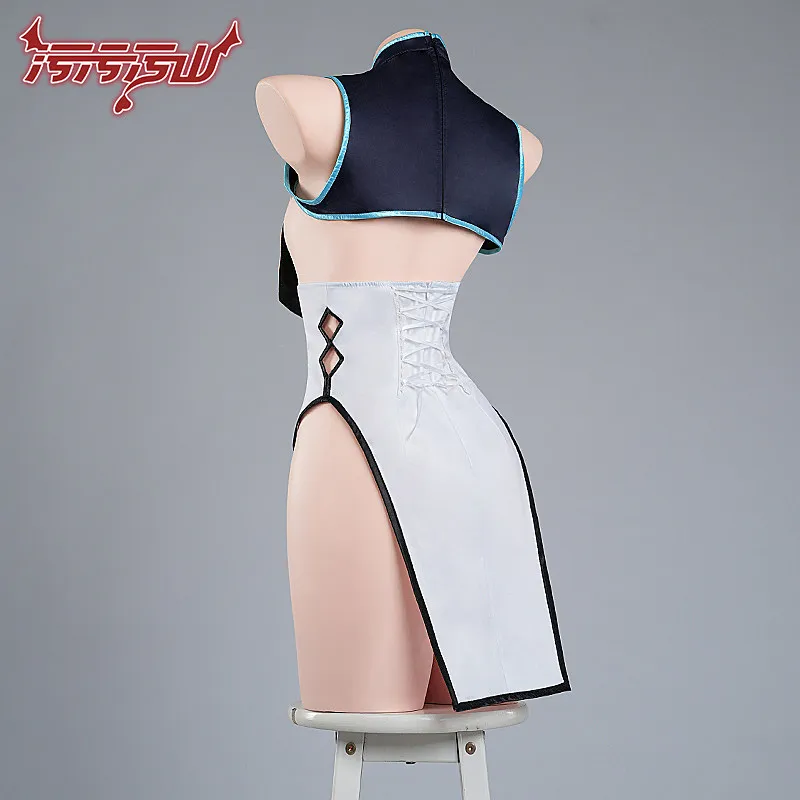 Blue Archive Kisaki Fanart Zombie Cheongsam Cosplay Costume Women Chinese Style Qipao Outfit Dress Full Set Halloween Party Cos view 2