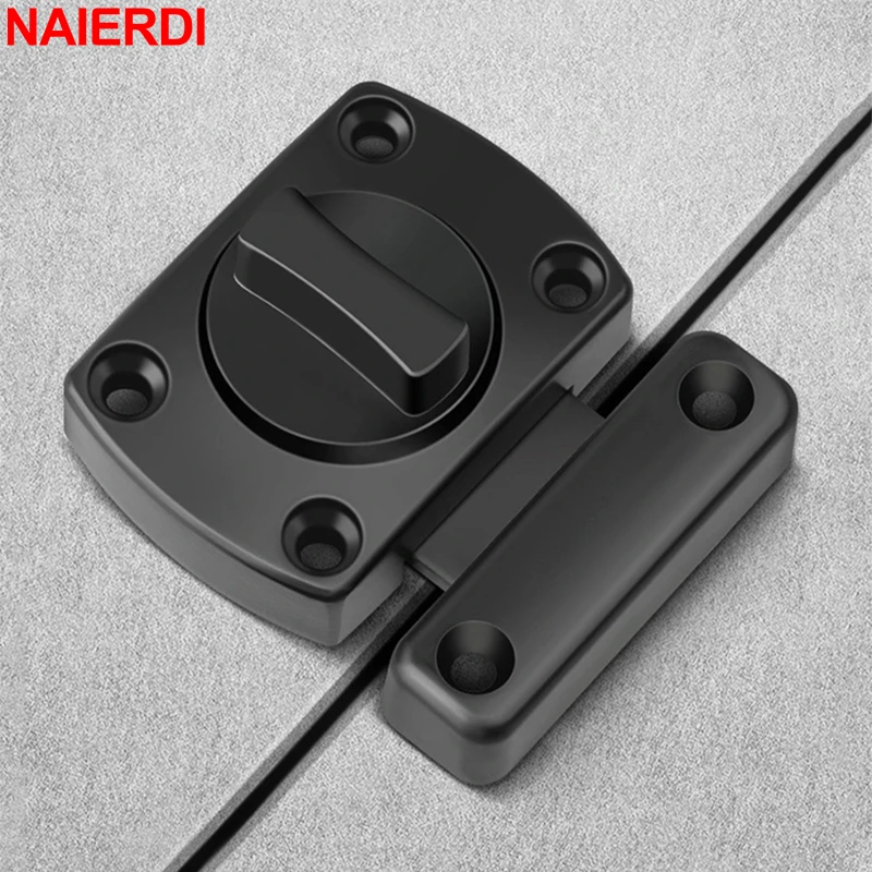 NAIERDI Security dwustronne zamki do szafek Keyless obrotowy zamek do drzwi zatrzask do bramy zabezpieczenie przed kradzieżą obrotowe rygle zatrzaski szafka szafa