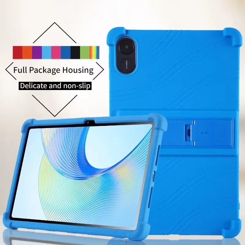 

Soft Silicon Cover For Honor Pad X8a (2024) NDL-W09 Case 11" Tablet PC Kickstand Funda with 4 Shockproof Airbags Kids Safety