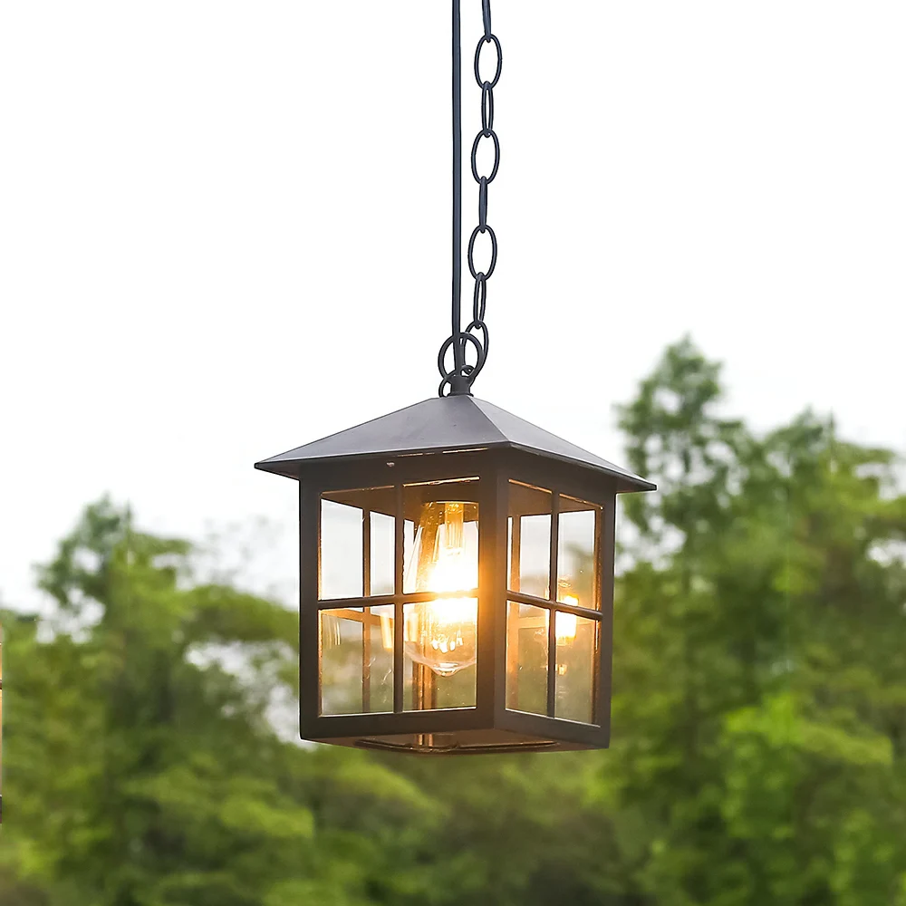 Водонепроницаемая вилла для уличного двора, терраса для уличного двора, винтажная люстра, подвесной светильник для сада, коридор, балкон E27