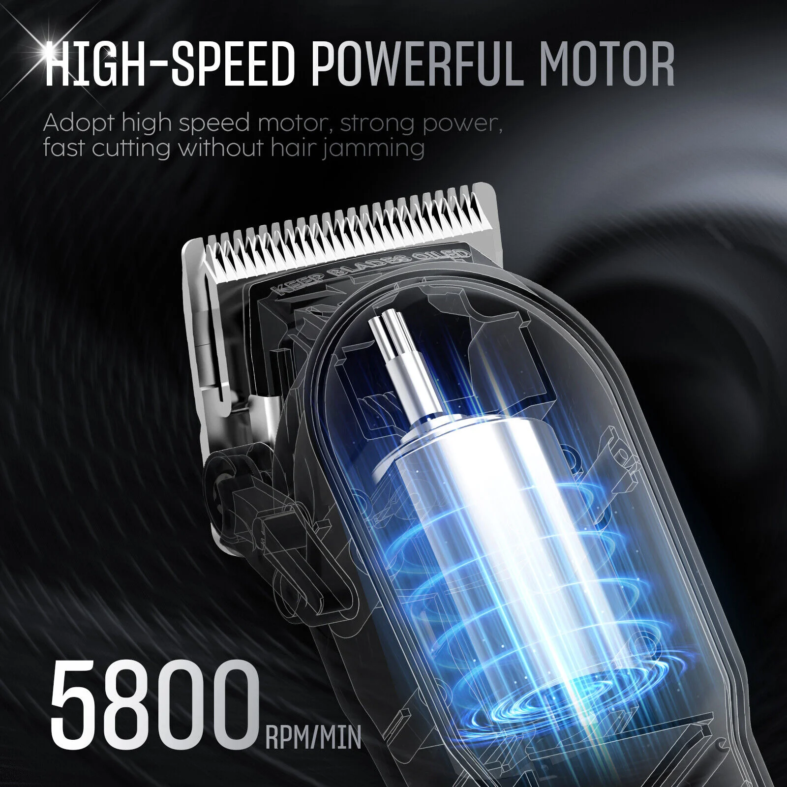 Sejoy Professional Hair Cutting Machine Hair Cutting Kit Cordless Barber Clipper Set with LED Display Hair Clippers for Men image 5