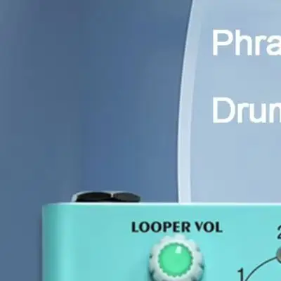 For M-VAVE Guitar Effect Pedal V2 Drum Looper Featuring Unlimited Overdub Recording and Drum Pattern Switching