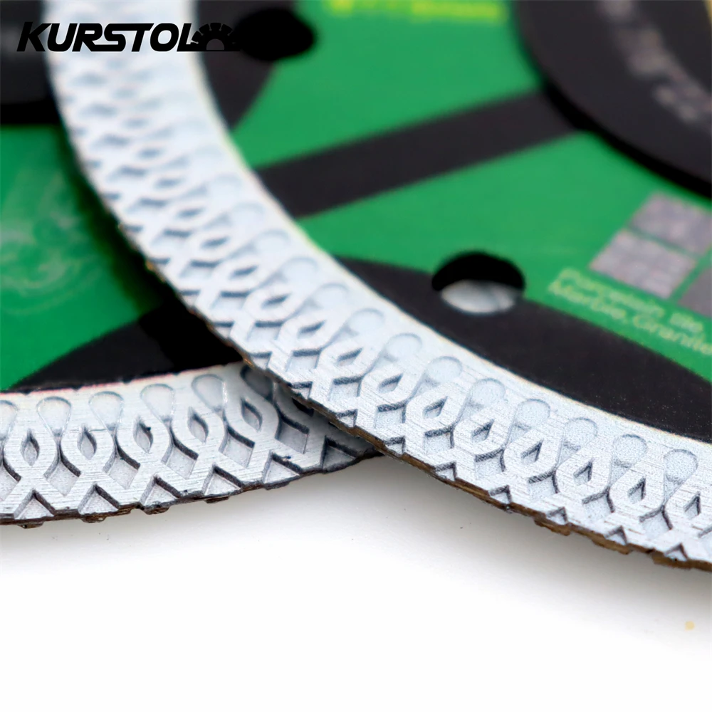 KURSTOL Diamond Saw Blade Tile Cutting Disc Granite Cutter for Ceramic Marble Porcelain Cutting Diamond Blade Disc