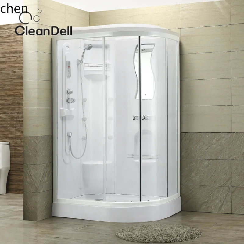 

LXC integral shower room curved white high basin bath room low basin rectangular bath bathroom