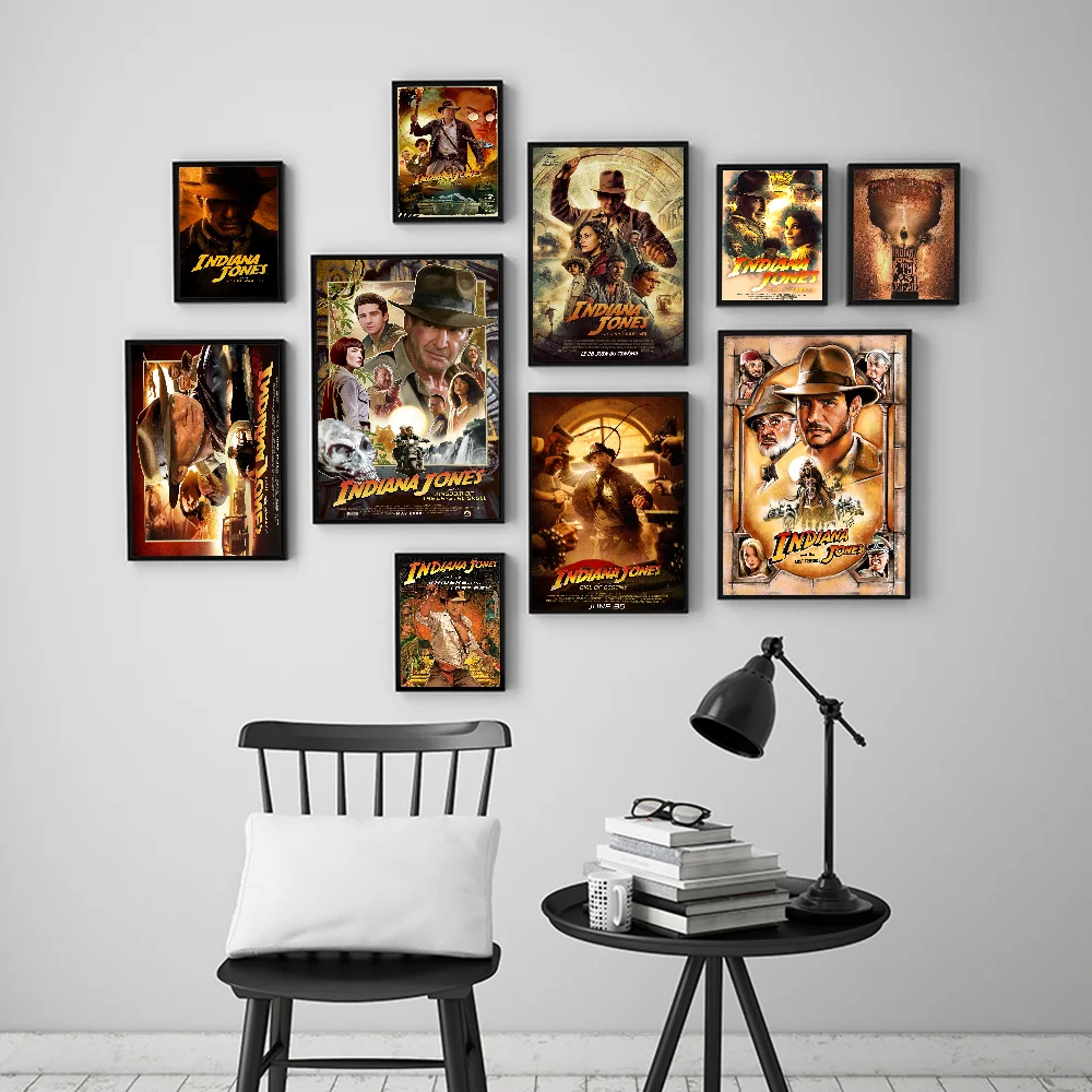 Indiana Jones Whitepaper Poster HD Quality Poster Wall Art Painting Study Room Wall Decor