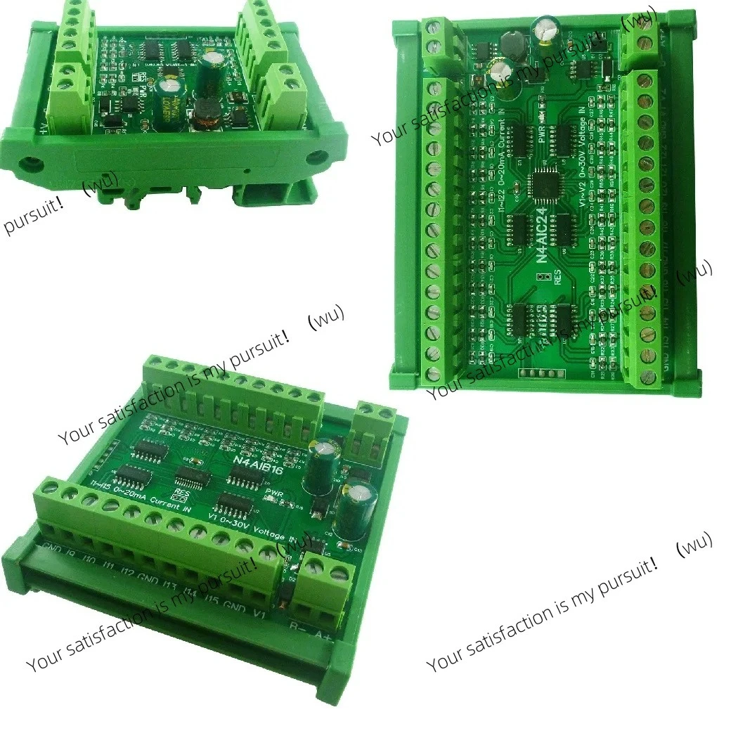 ​8 Channel 4-20MA to RS485 Current Analog Input Collector MODBUS RTU Board DC 7-25V for PT100 K Thermocouple Pressure Sensor
