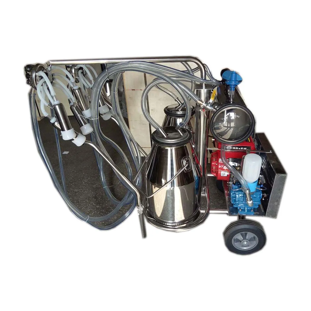 

Gasoline + Fully 201stainless Steel Dairy Sheep Milking Machines/goat Milking Machine/cow Milking Machine