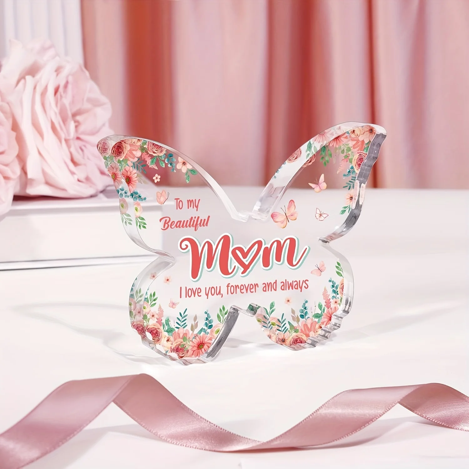 Gifts for Mom, Unique Mom Birthday Gifts - Butterfly Acrylic Plaque Decor - Mothers Day Christmas Valentines Day Gift for Mom view 4