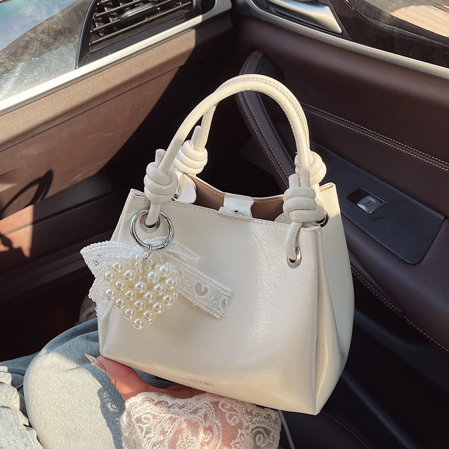 

2025 Fashion Versatile Crossbody Bucket Bags Women Solid Color Small Handbags PU Leather Female Shoulder Bag
