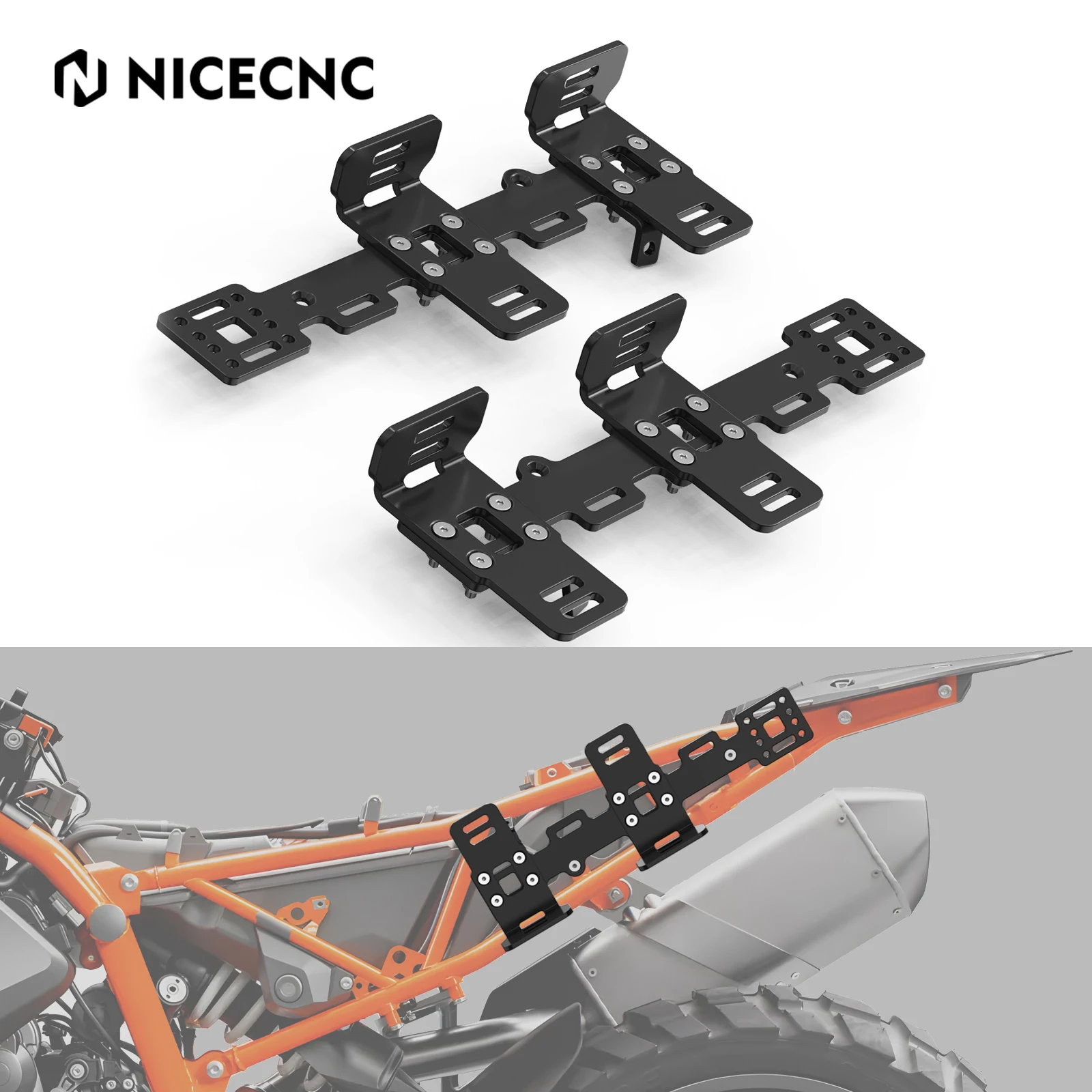 

For KTM 790 890 Adventure /R/Rally 2019-2024 2023 Side Luggage Rack Cargo Carrier 790 890 Adventure R 790 ADV 890 ADV R Rally