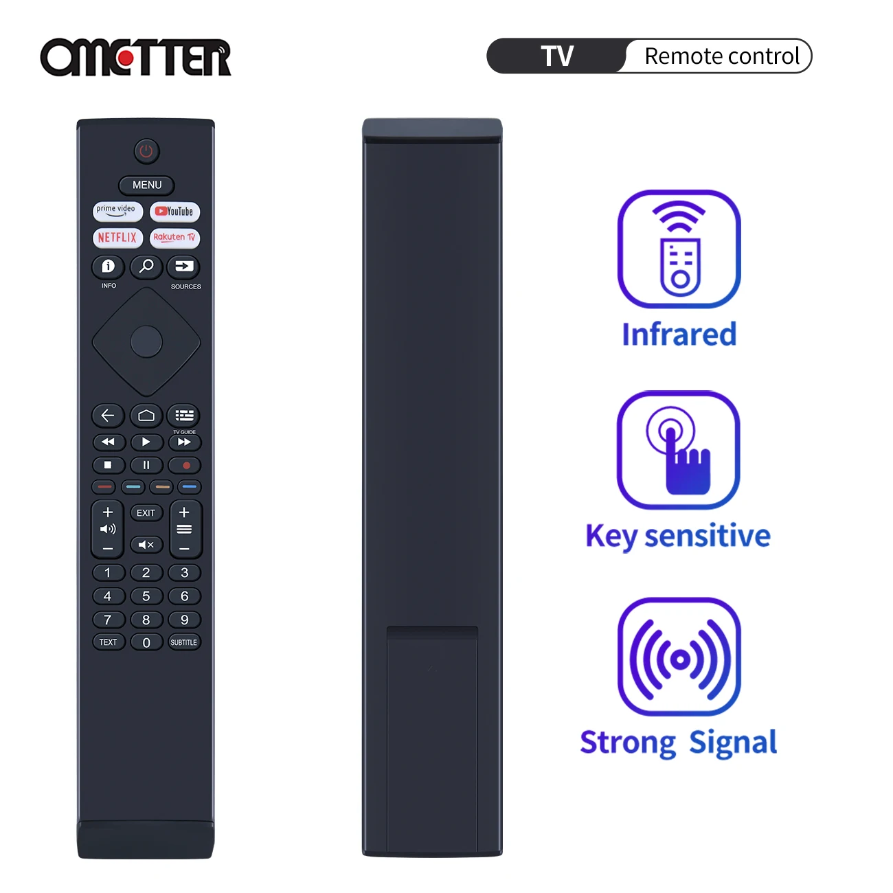 NEW BRC0984502/01 FOR Philips Smart TV Remote Control 398GR10BEPHN0042BC NETFLIX Youtube