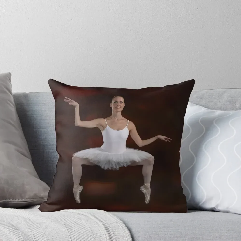 

Shimmer, Ballerina Rebecca Leamy Throw Pillow Couch Cushions Throw Pillow pillow