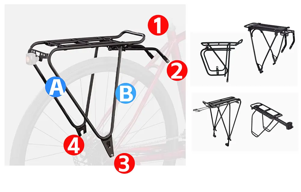 Rhinowalk Fahrrad-Seitentasche, 22–50 l, mit Regenschutz, Fahrrad-Gepäckträger, Kofferraum, Gepäck, Satteltasche, Radfahren, Reisen, MTB-Zubehör – Detail 8