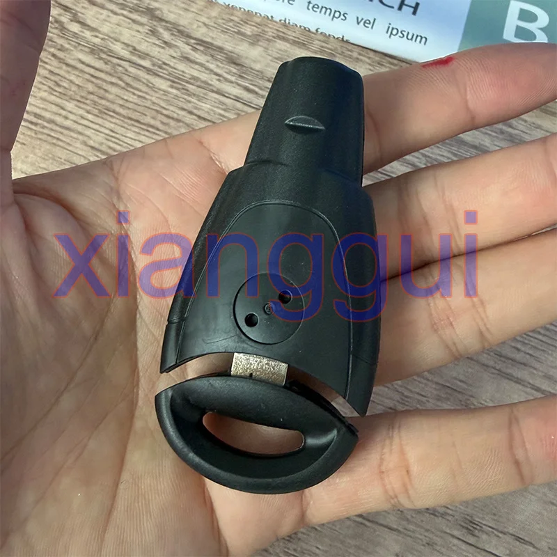 Car Key Housing Key Case Shell for For Saab 93 95 9-3 9-5 WF4 2003-2011 Soft Rubbe Button with Insert Blade Smart Card Fob Cover view 5