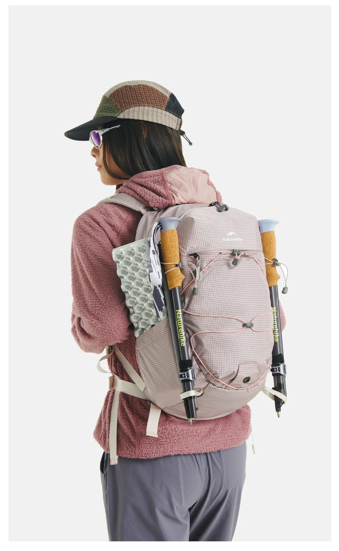 Naturehike 20L Freizeitrucksack, leicht, für Outdoor-Klettern, Trekking, Reisen, großes Fassungsvermögen, Trinkblase-Fach – Detail 17