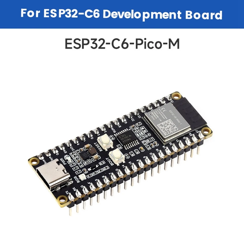 ESP32-C6-Pico-M Development Board Wifi 6 Microcontroller ESP32-C6-MINI-1 Module Supports For ESP-IDF