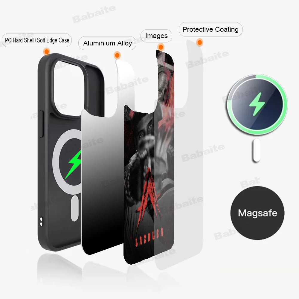 Anuel AA Phone Case Magnetic Case For iPhone 14 13 12 11 15 Pro Max Plus Mini For Magsafe Wireless Charge Cover image 2