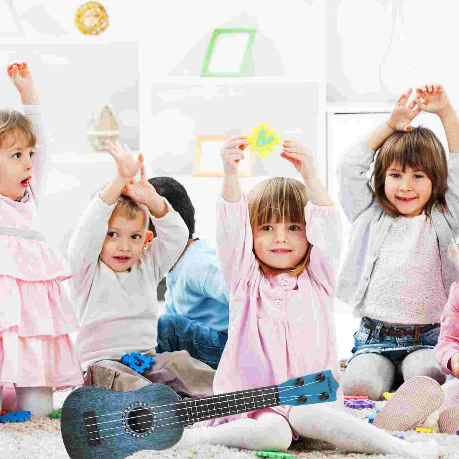 Guitarra para niños, juguetes para niños, ukelele, instrumentos musicales en miniatura para niñas