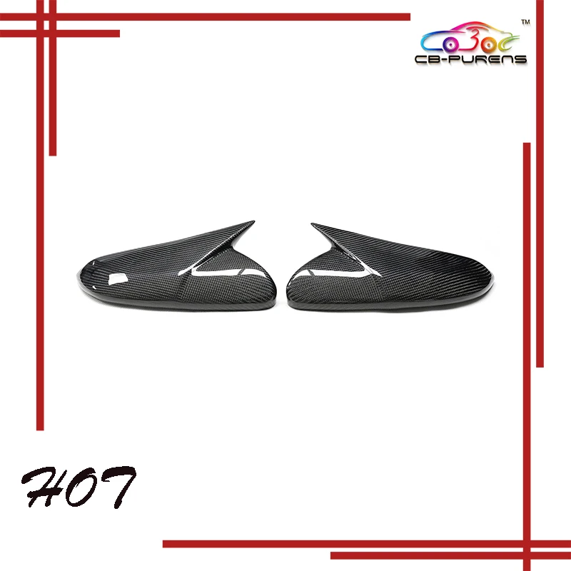 

Real Carbon Fiber OEM/OX Horn Shape Body Side Rearview Mirror Cover For Honda Civic 10th. Gen 2016-2021 Add On/Replace Style