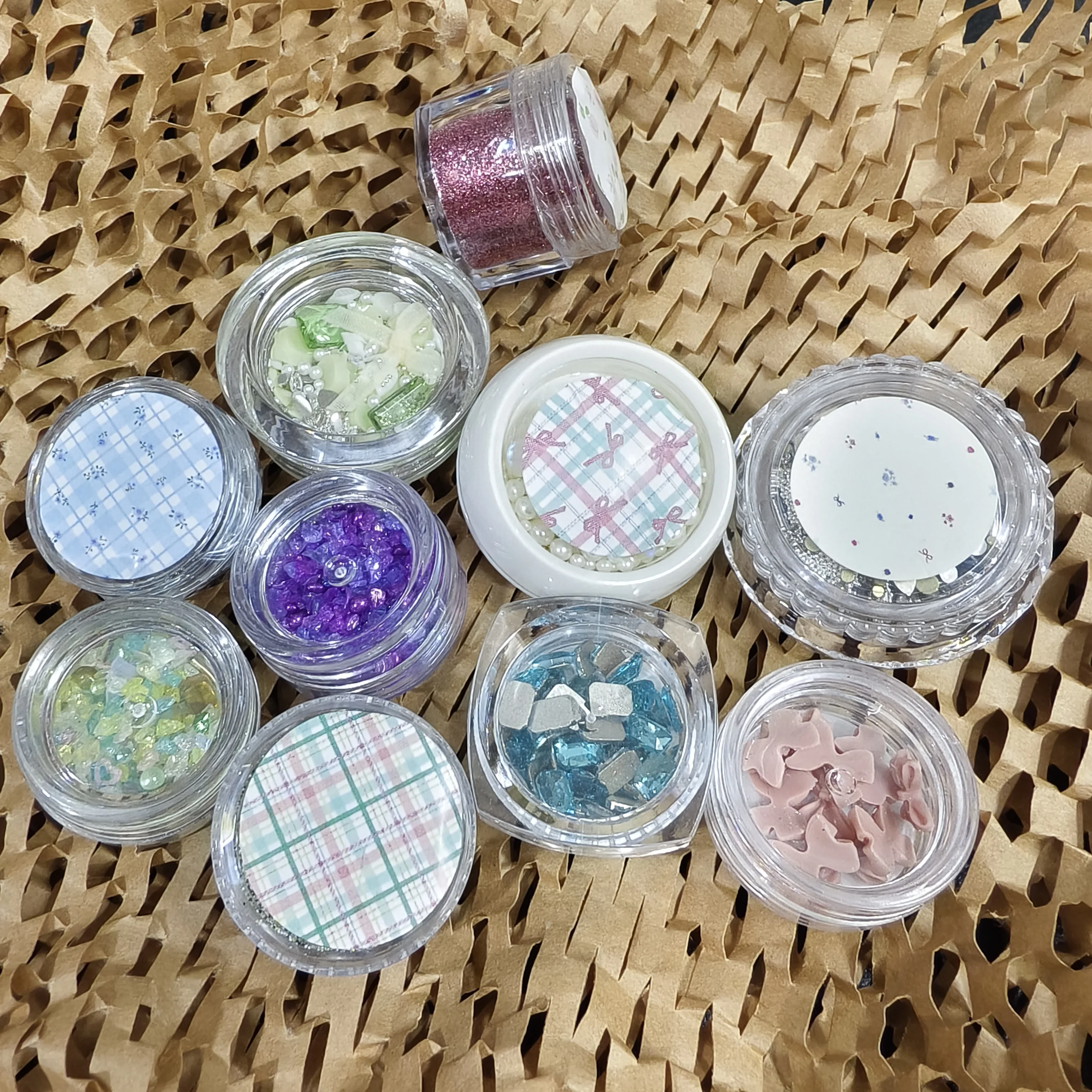 Willekeurige nageldecoratie Strass Pailletten Paillette Shell Metaal Steen Nagels Accessoires 3D Nagel DIY Nagelsalon