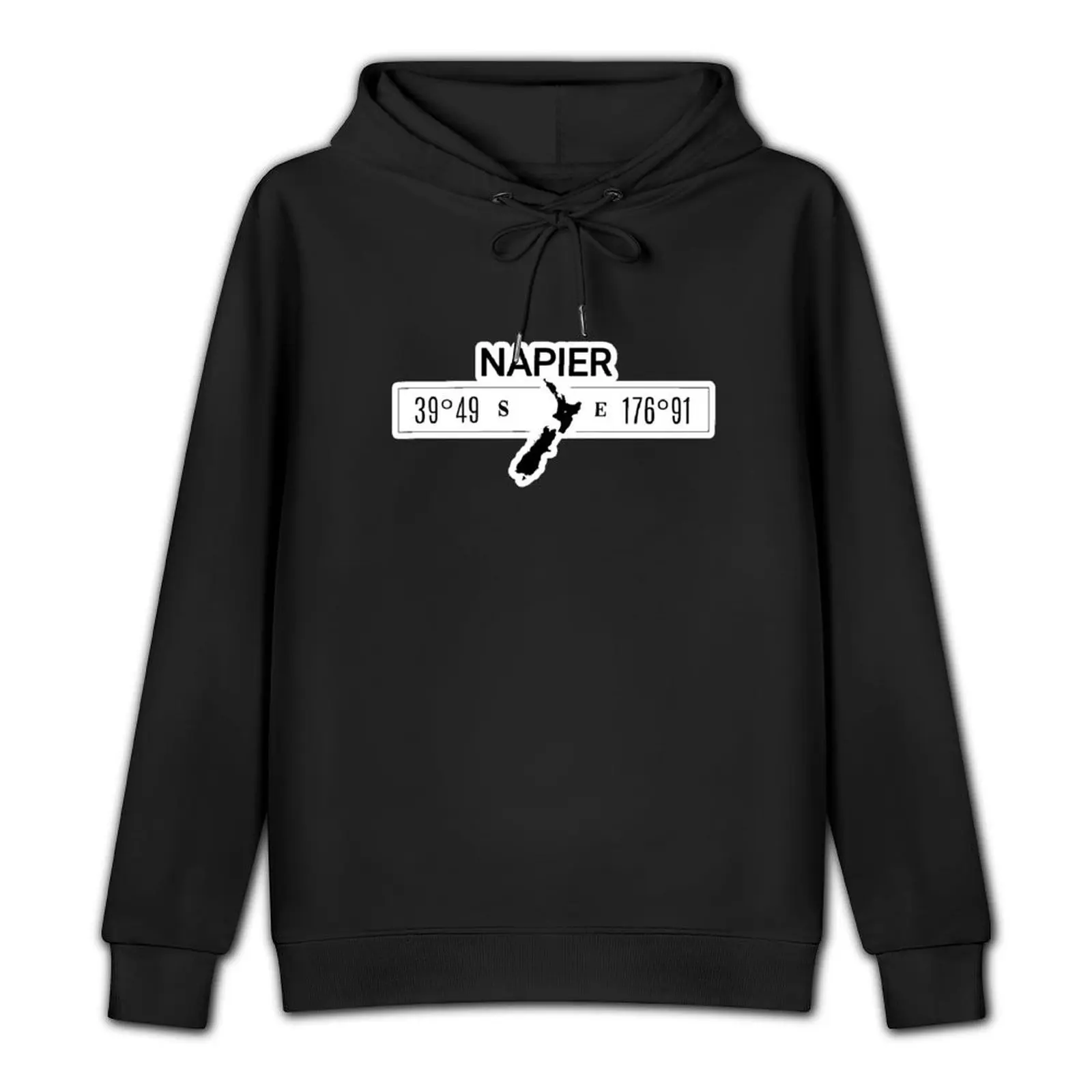 NAPIER-New Zealand-Coordinates-Map-Sign Pullover Hoodie anime clothes blouse hooded shirt new in hoodies & sweat-shirt