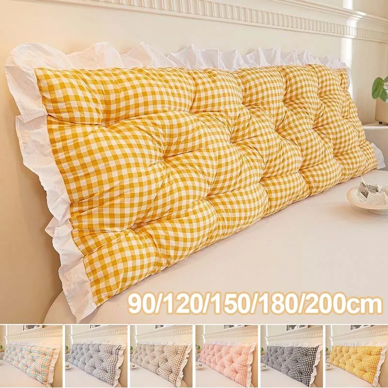 Anti-slip Bed Headboard Cushion Soft Package Backrest Waist Protection Pillow Large Back Support Cushions for Sofa Office Beds