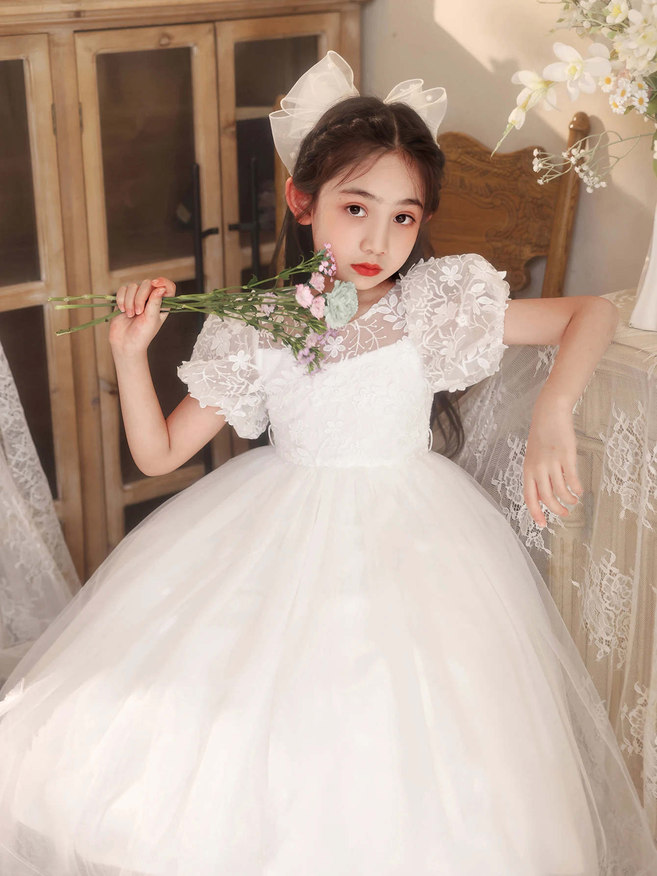 Wholesale Girls Ball Gown Elegant Party Tween Girl Garments Dress