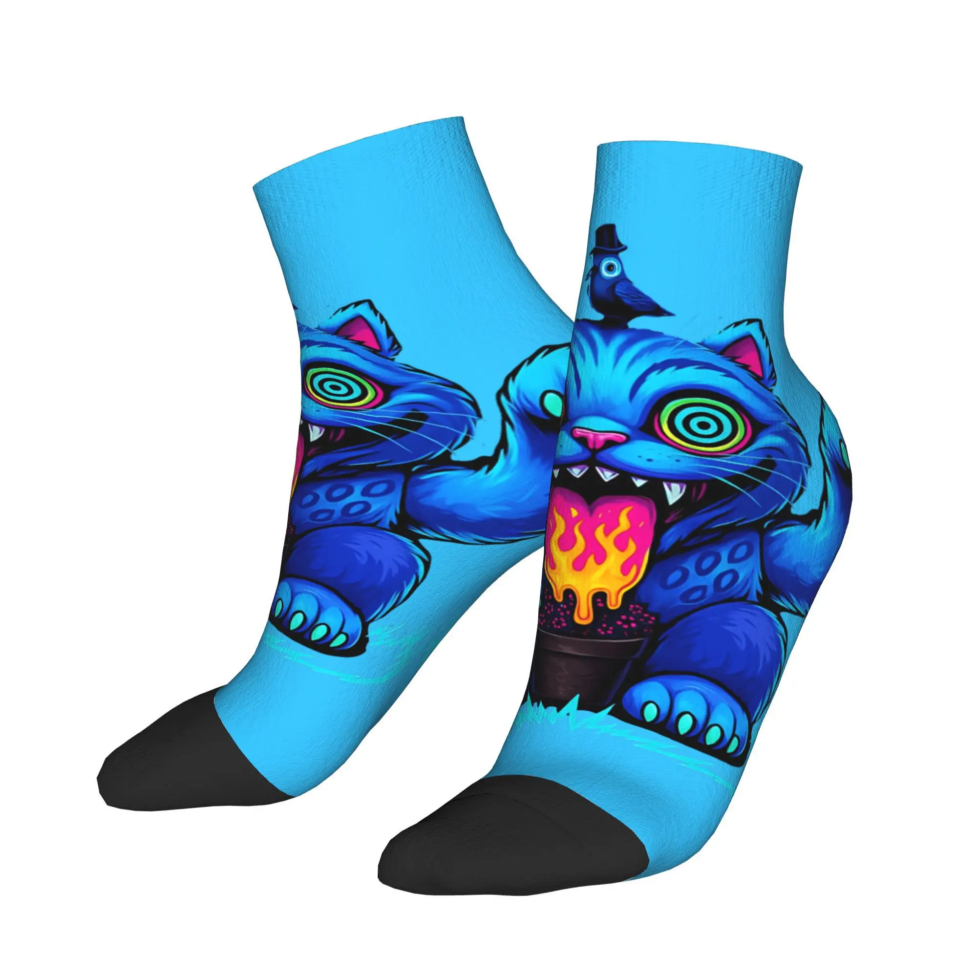 

Kpop Demon Hunters Derpy Tiger Ankle Socks Design Модные повседневные носки Осенние противоскользящие спортивные дышащие носки для бега для мужчин