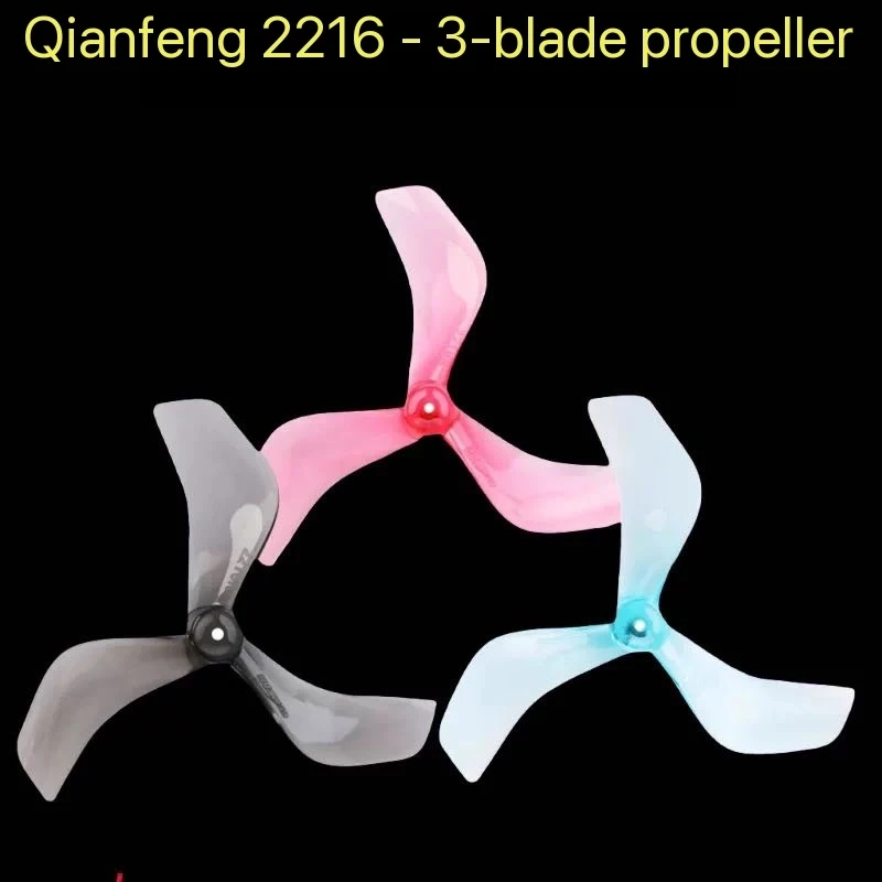 4 Paar Gemfan Qianfeng FPV Freestyle Drohnen-Propeller 2216-3, 2-Zoll 3-Blatt-Rennpropeller für RC-Modelle, Vorwärts- und Rückwärtspropeller