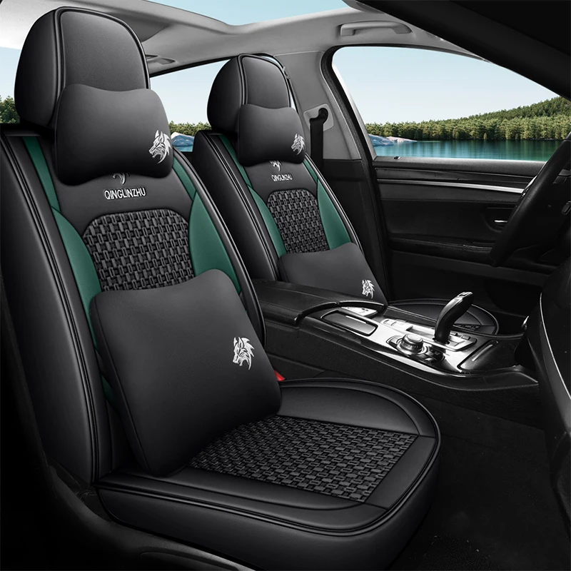 

5 Seats High Quality Universal Ice Silk Car Seat Cover For Cadillac XT5XT4 XT6 ATSL CT4 CT5 CT6 CT CTS Car Accessories Protector