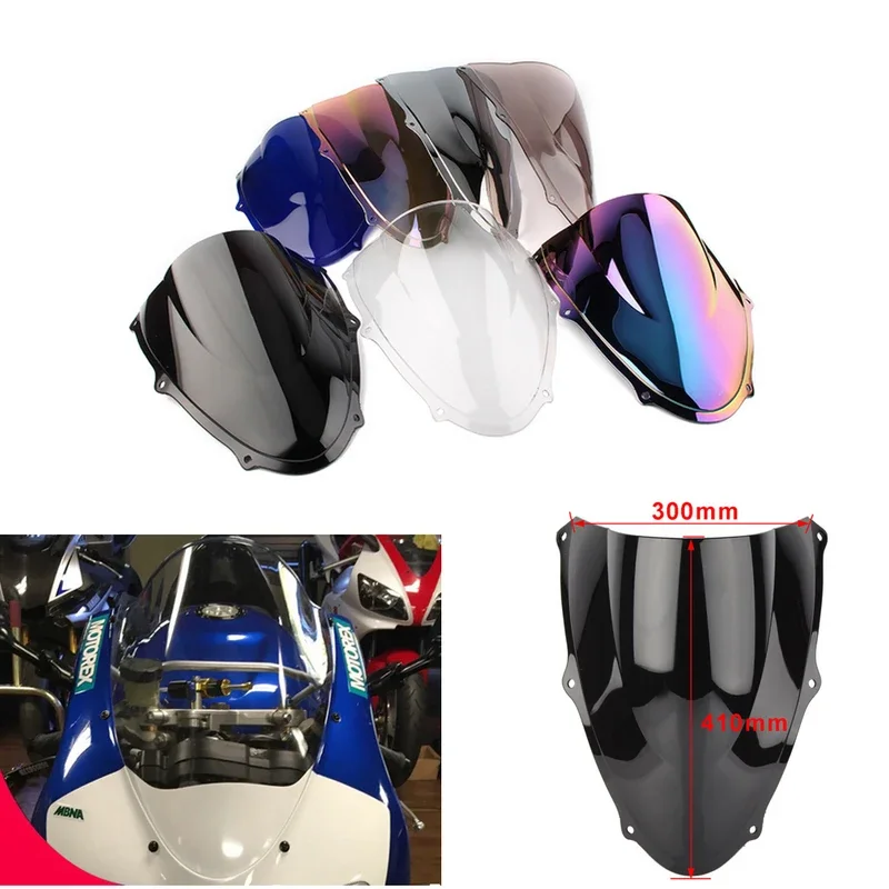 Motorcycle Screen Double Bubble Windshield Deflector Protector WindScreen For Suzuki TL1000R TL 1000 R 1998 1999 2000-2003 02 01