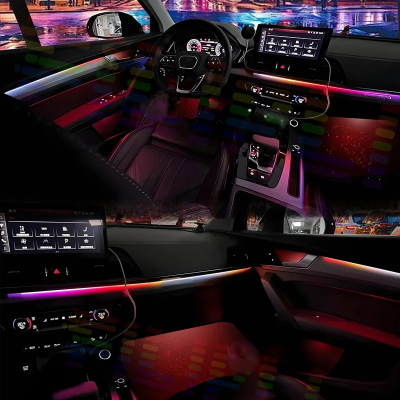 لـ BYD Yangwang U8 Premium Stealth Design إضاءة محيطة داخلية من الأكريليك مع تطبيق تفاعل صوتي RGB