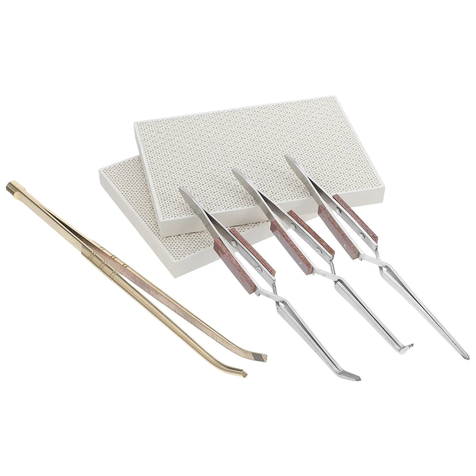 

Набор для пайки ювелирных изделий: медные щипцы-пинцеты с обратной фиксацией, прецизионные инструменты для плавки и литья, для изготовления украшений