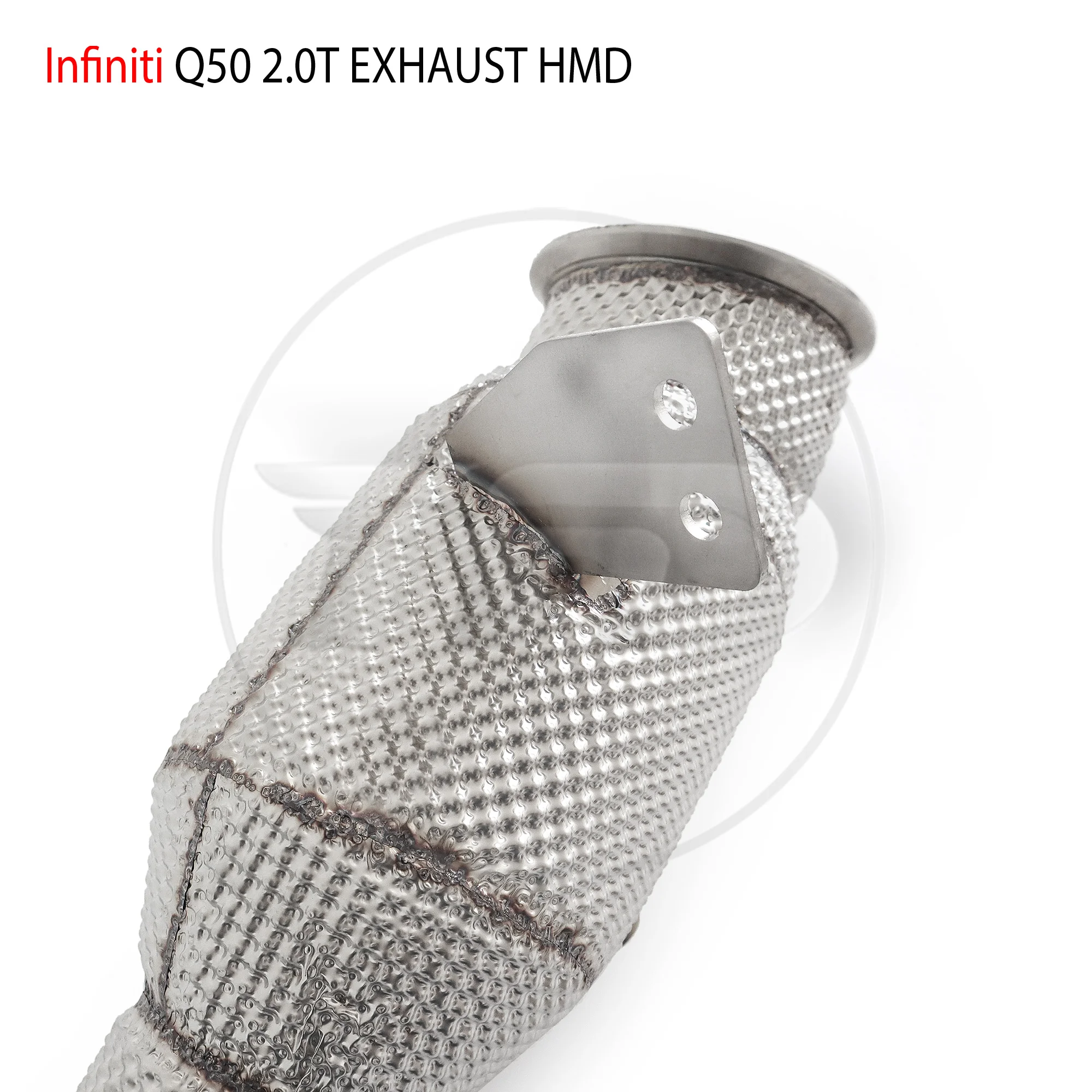 Выхлопная система HMD, водосточная труба с высокой пропускной способностью для каталитического нейтрализатора Infiniti Q50 2.0T без трубы Cat