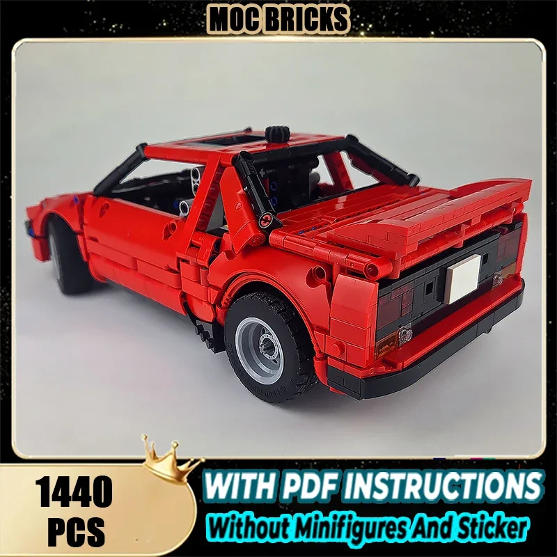 Moc Building Blocks Super red sedan sports car racing MR2 Technology Modular Bricks Model Gifts Christma Toys DIY Sets Assembly！
