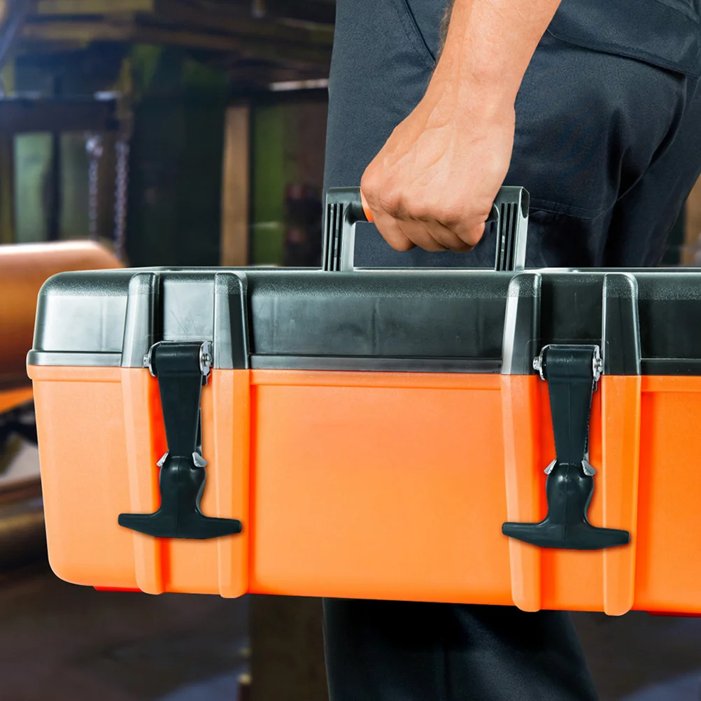 

4pcs Stainless Steel Latches Rubber T Handle Door Lock Clasp For Toolbox Cooler Car Hood Drawers Hold Down Hardware