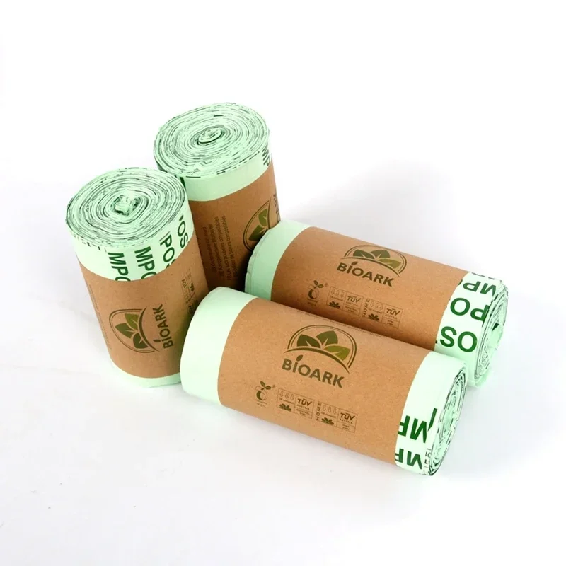 25/50pcs/1roll  Kitchen Compostable Bags Degradable Garbage Bags Environmental Protection Biodegradable Garbage Bags