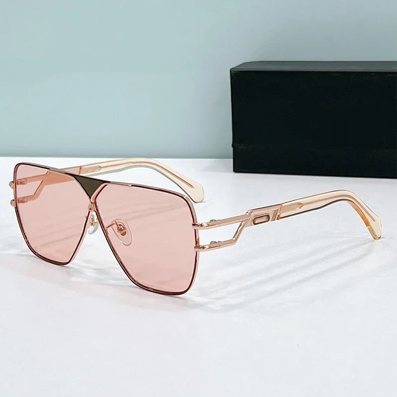 

MOD9504 Square Alloy Sunglasses for Men and Women Top Quality Brand Designer UV400 Outdoor Handmade Trendy Eyeglasses iwth Case