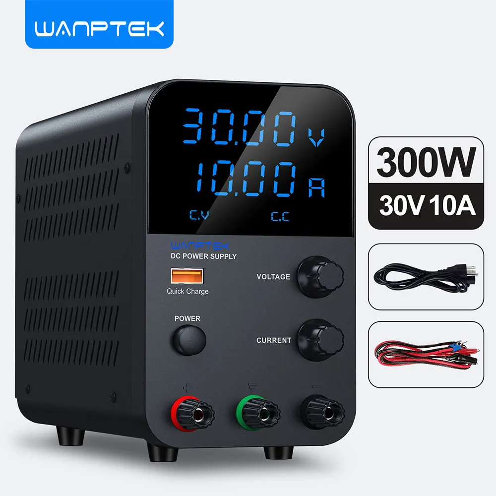 

Wanptek Adjustable DC power supply 30V 5A 10A 60V 5A 120V 3A 160V 2A Lab Bench Power Source Stabilized Power Supply Metal anodiz
