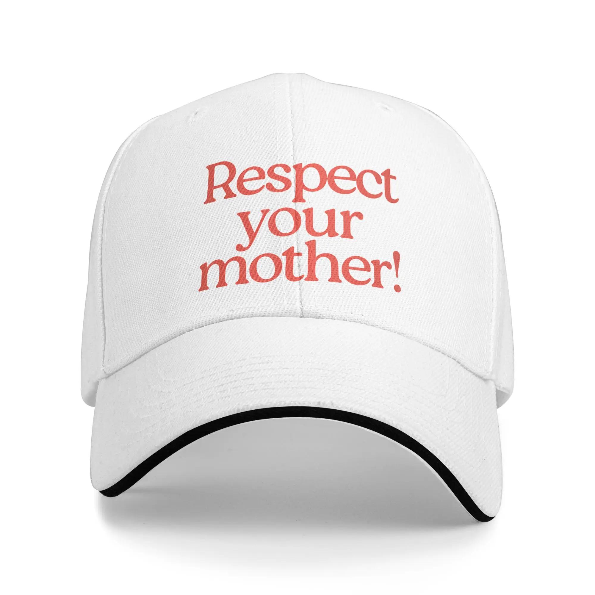 Respect Your Mother Earth Day Sandwich Caps Men Women Vintage Baseball Caps Awareness Plan Washable Sun Cap All season Hat Adult