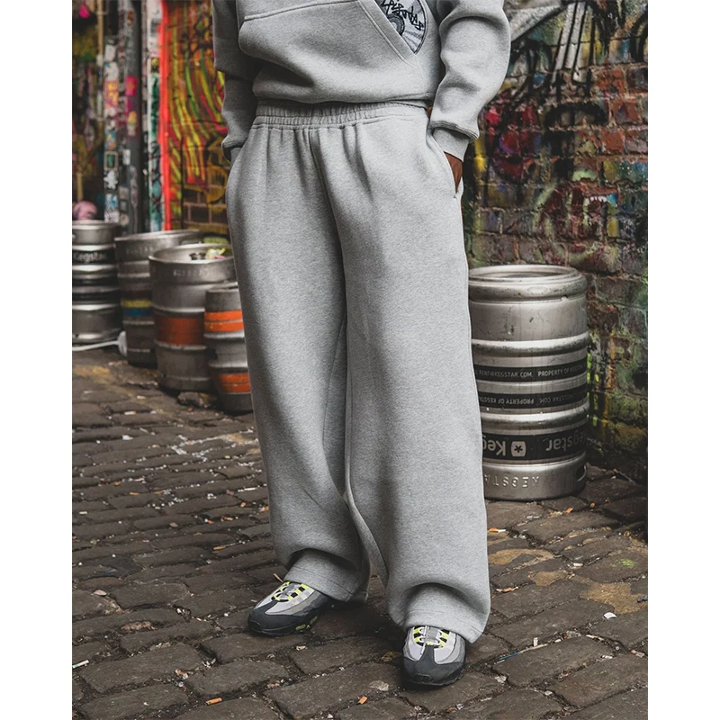 

Y2k Retro Casual Autumn Winter Pants Harajuku Pattern Loose Elastic Waist Straight Trousers Men Women Hip Hop Street Wear 2025