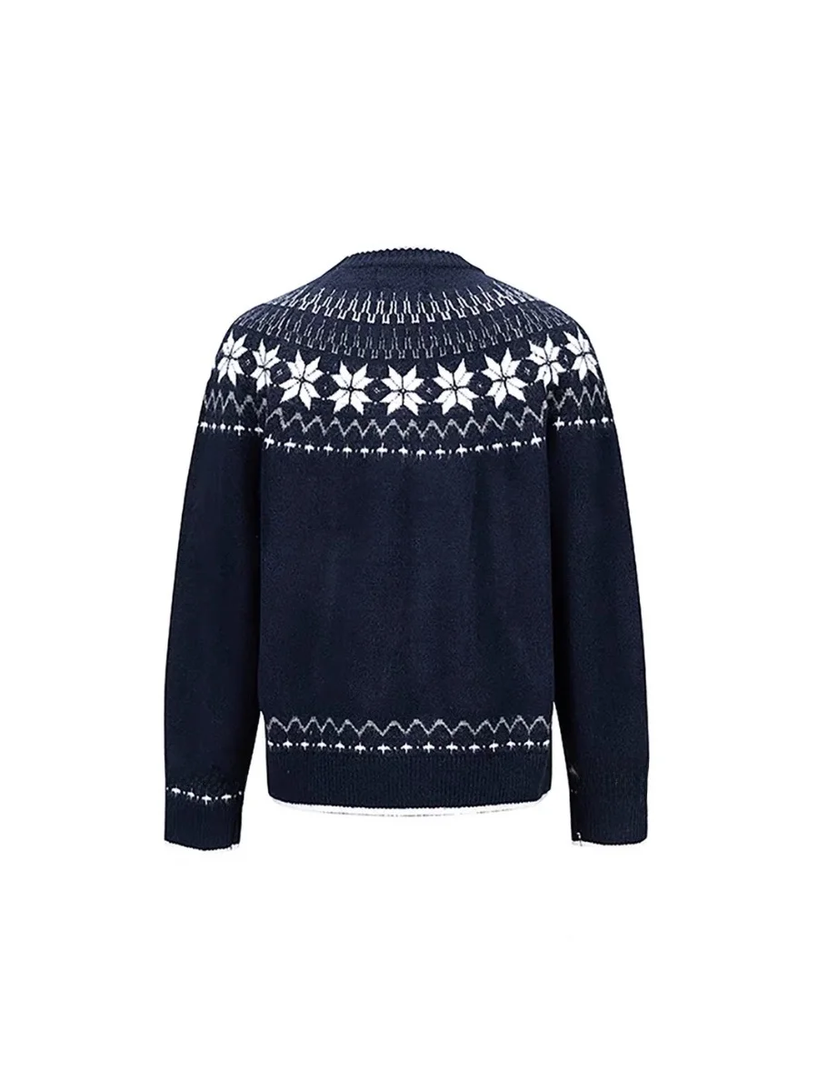 

Retro American Knitted Sweater round Ne Loose Casual ex Faionable Ci Walk Long Sve Warm Winter Spring Top