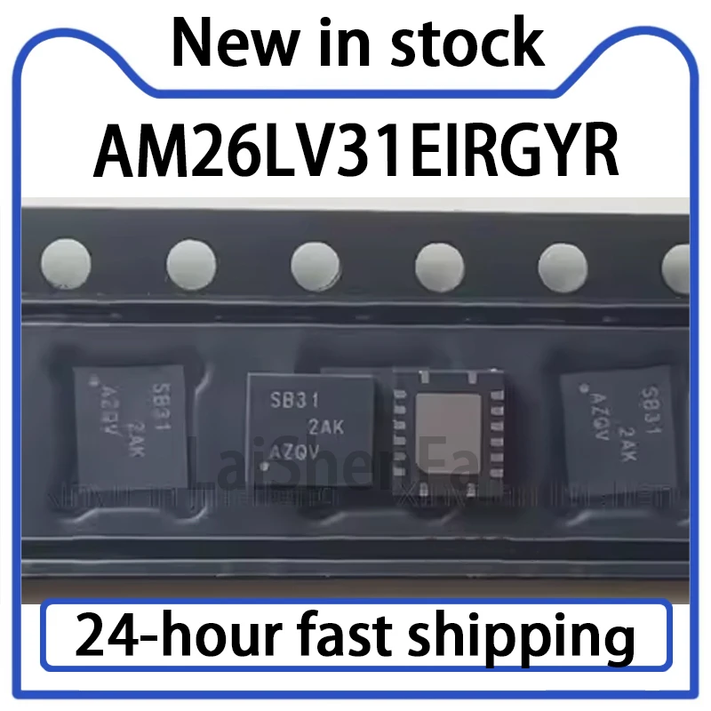 2PCS AM26LV31EIRGYR Silk Screen SB31 QFN16 New Driver Chip  in Stock