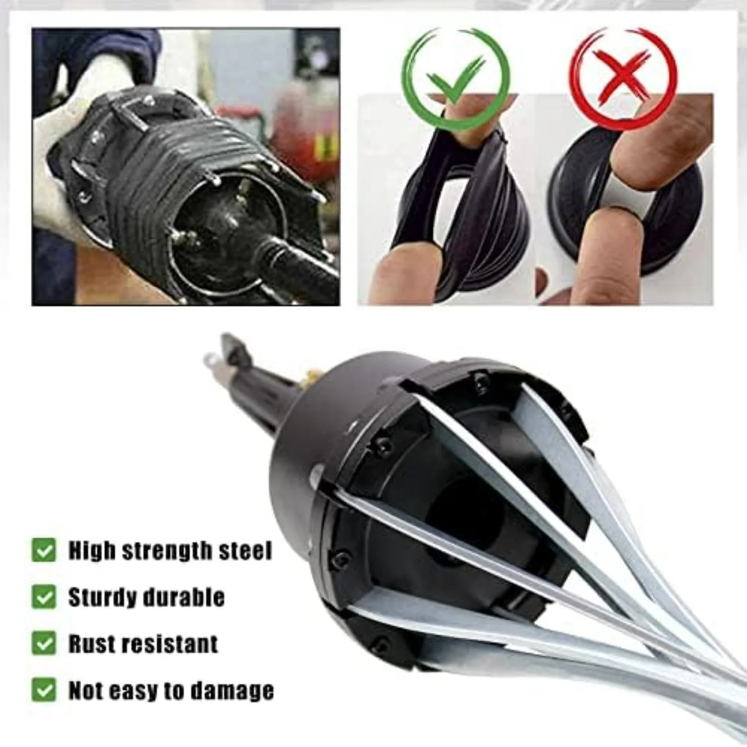 CV Axle Removal Tool CV Boot Tool CV Joint Boot Installer Remover Pneumatic Expander Tool Fits Rubber CV Steering Boots 20mm-120